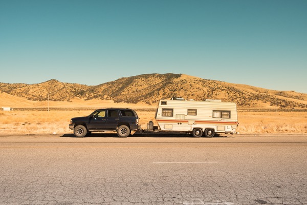 Traveling in a camper trailer