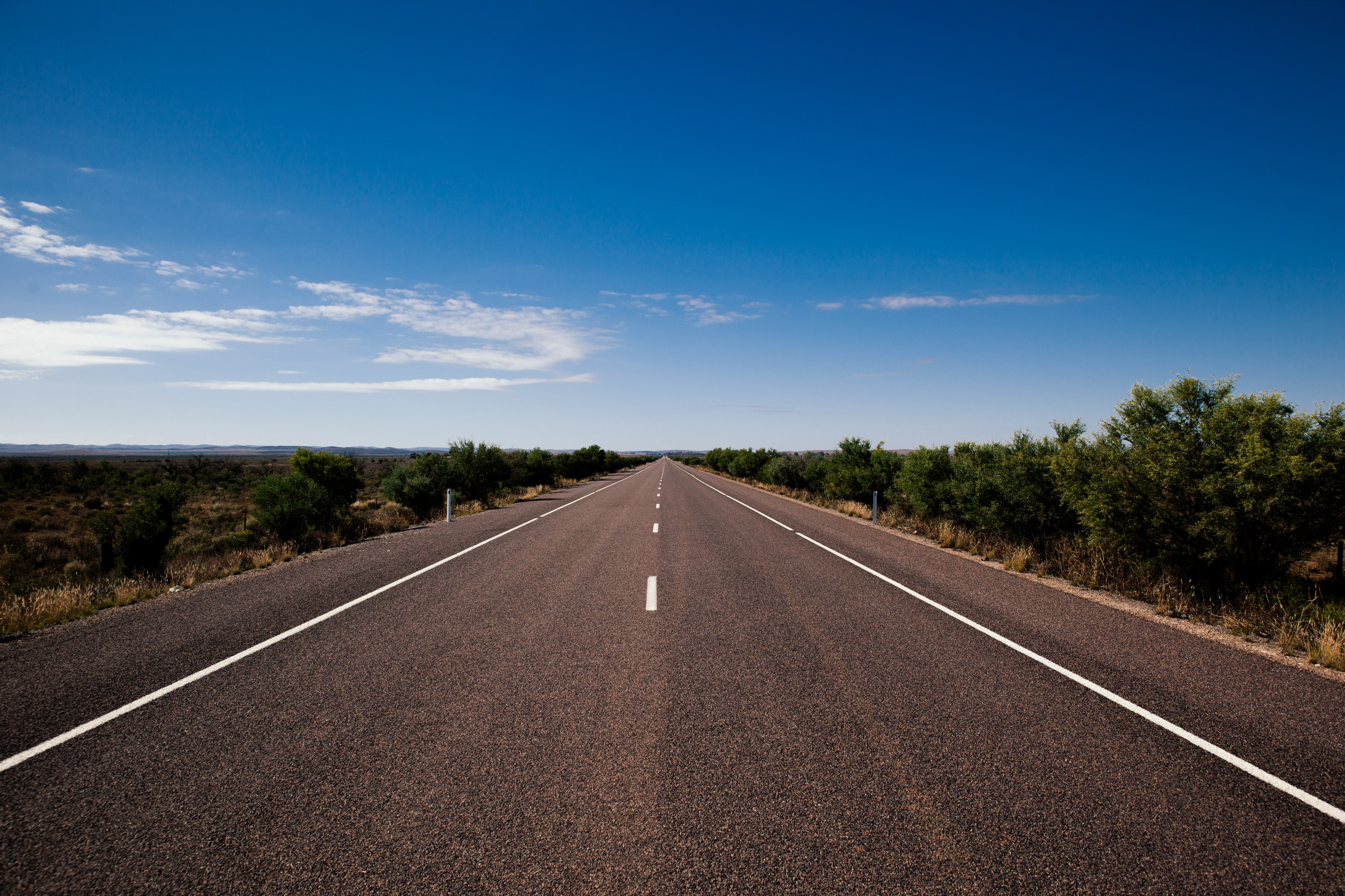 Open road during the daytime