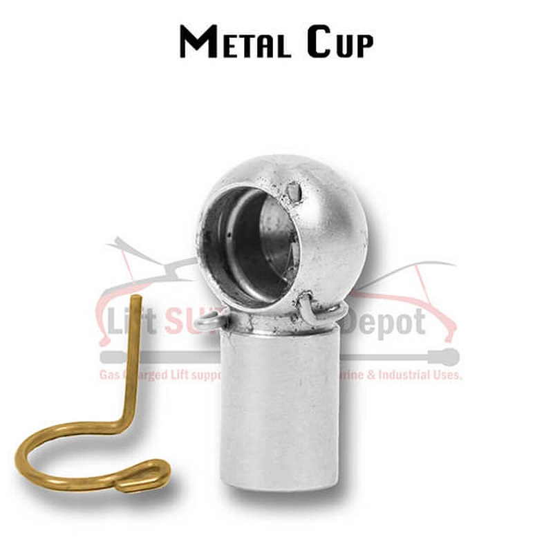 a stainless steel lift support end fitting
